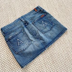 7 For All Mankind Denim Mini Skirt – Women’s Size 28 - A Pocket Style Y2K